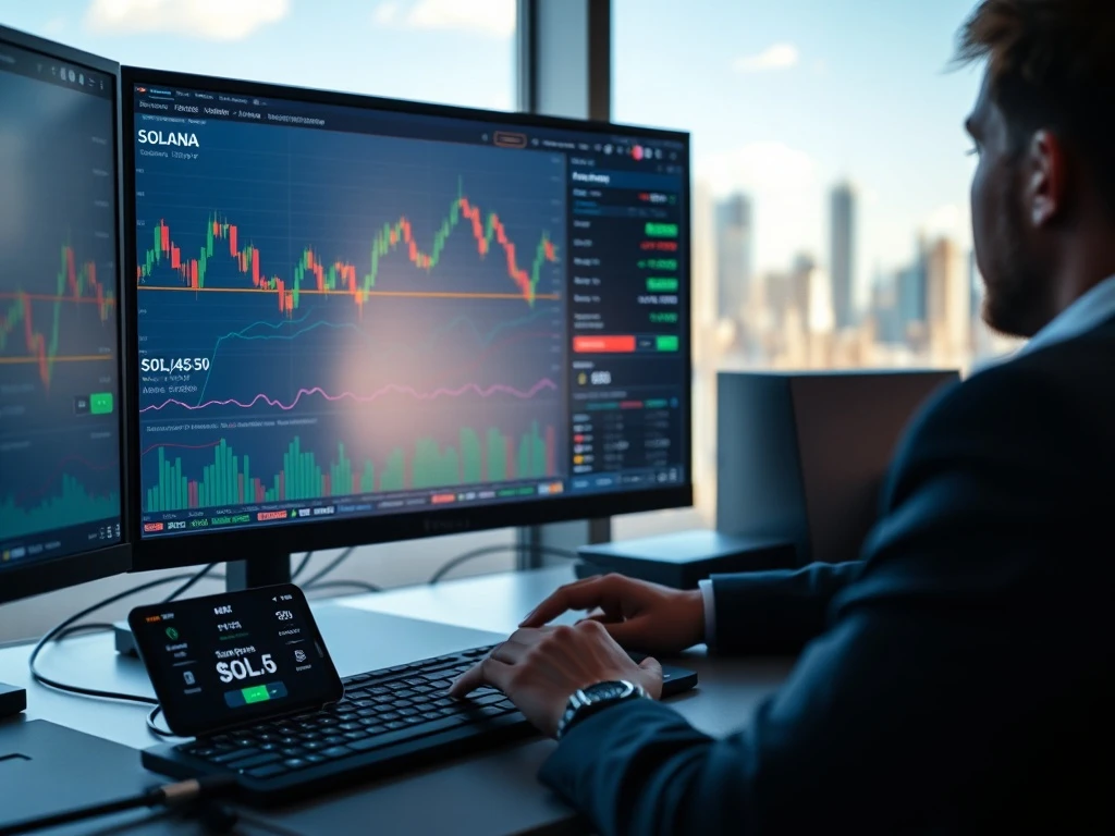 Technical analysis of Solana price showing critical support zones that could determine next market direction
