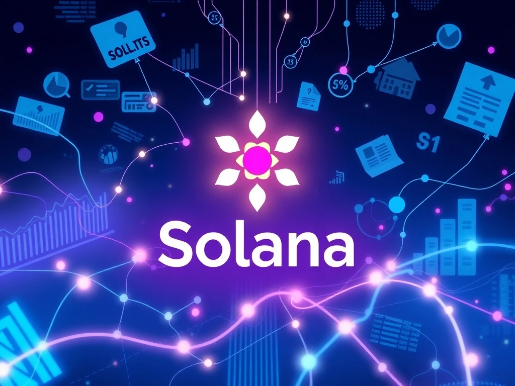 Solana blockchain platform achieving a $1.66 billion milestone in tokenized real-world asset finance.