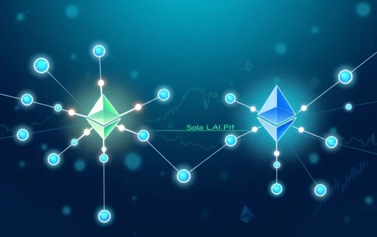 Solana blockchain gaining market share in tokenized equities trading against Ethereum