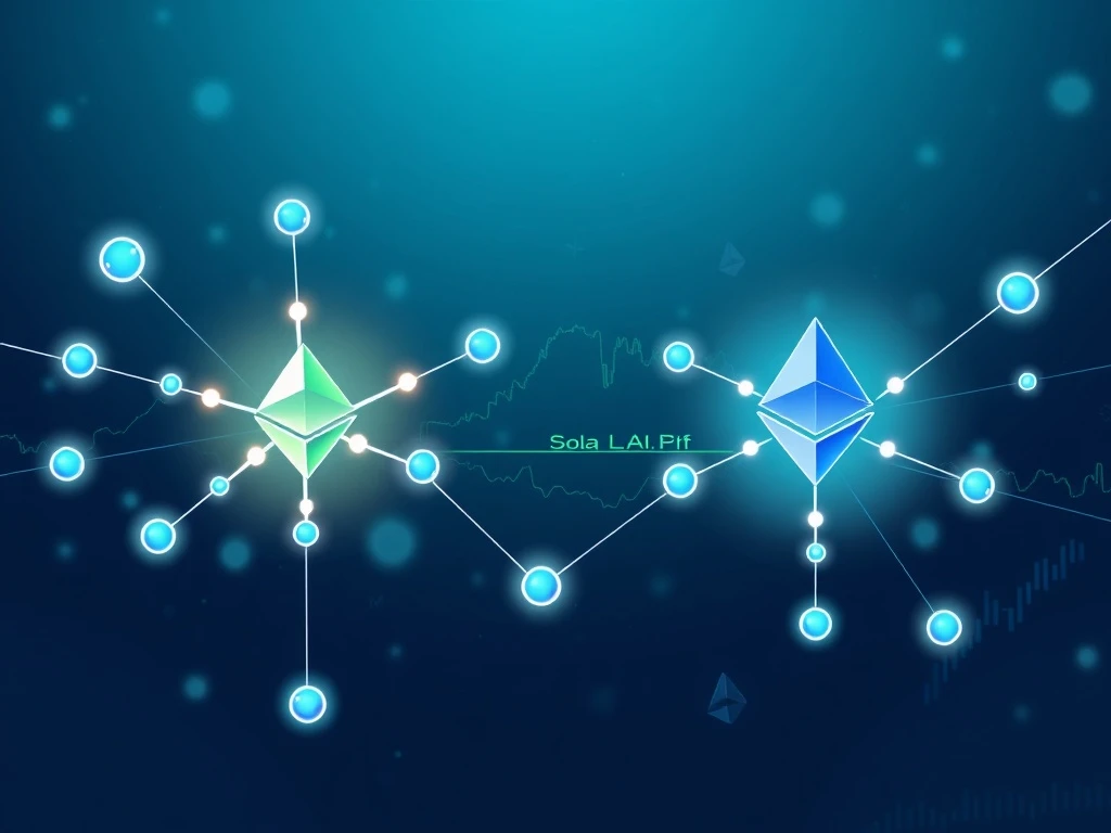 Solana blockchain gaining market share in tokenized equities trading against Ethereum