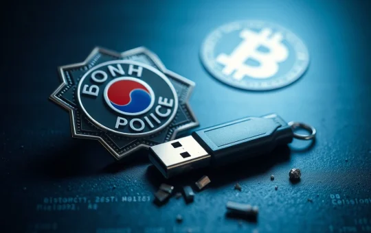 South Korean police Bitcoin custody failure with seized digital assets security breach