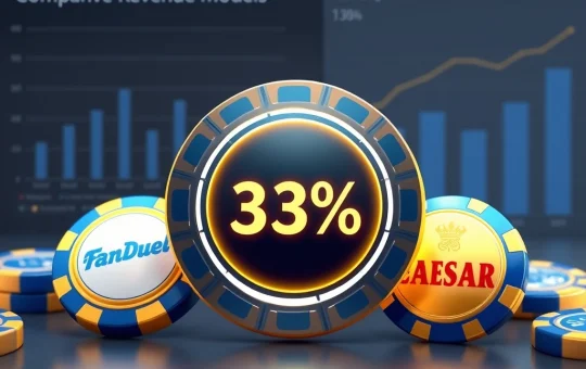 Spartans 33% CashRake system compared to FanDuel and Caesars traditional casino models