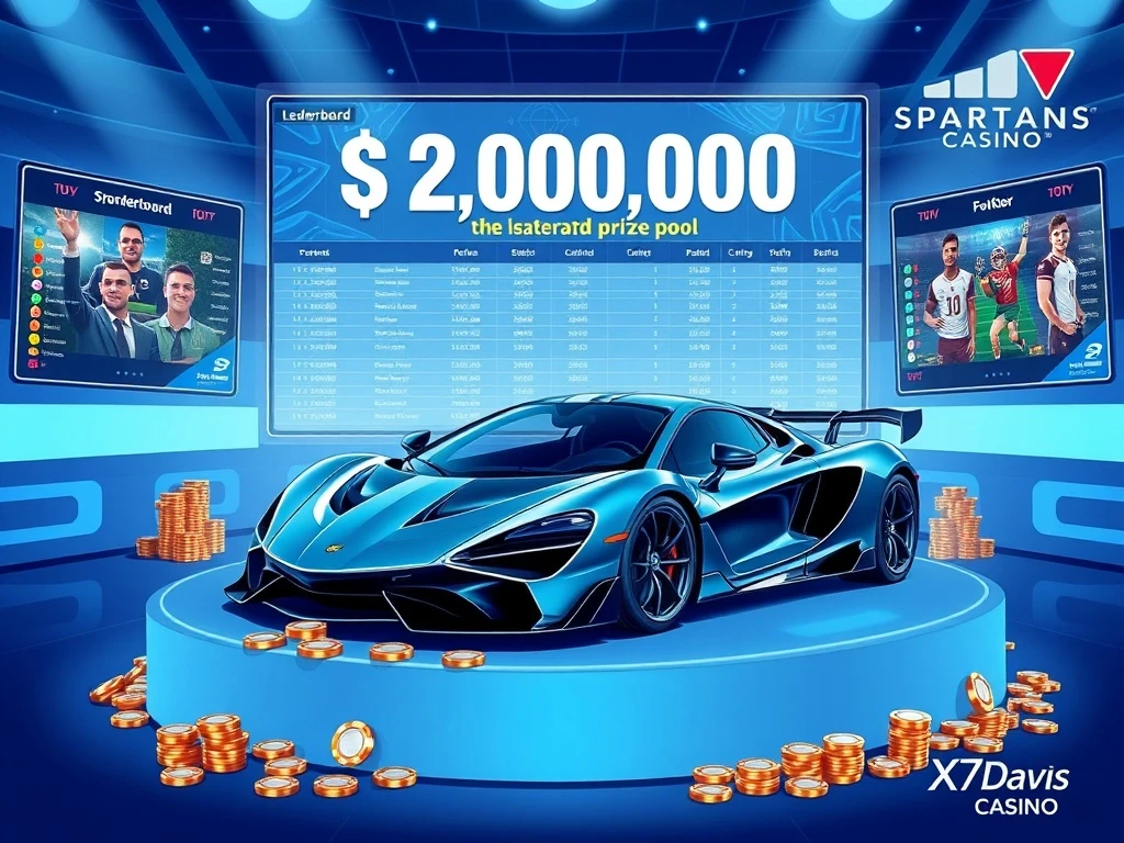 Spartans Casino and X7Dave launch a $2 million online sportsbook leaderboard competition.