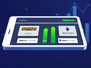 Spartans Casino rakeback offer comparison outperforming BetRivers and BetParx for crypto players