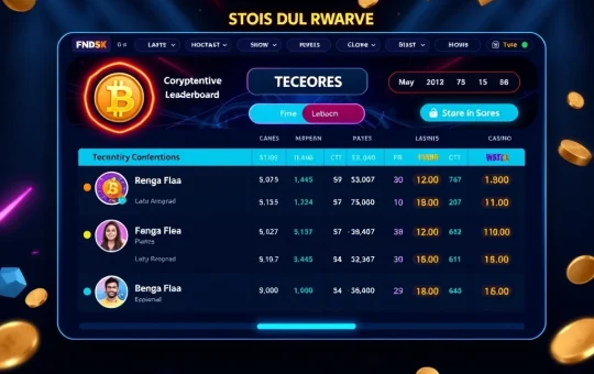 Spartans crypto casino leaderboard interface showing competitive gaming with cryptocurrency integration