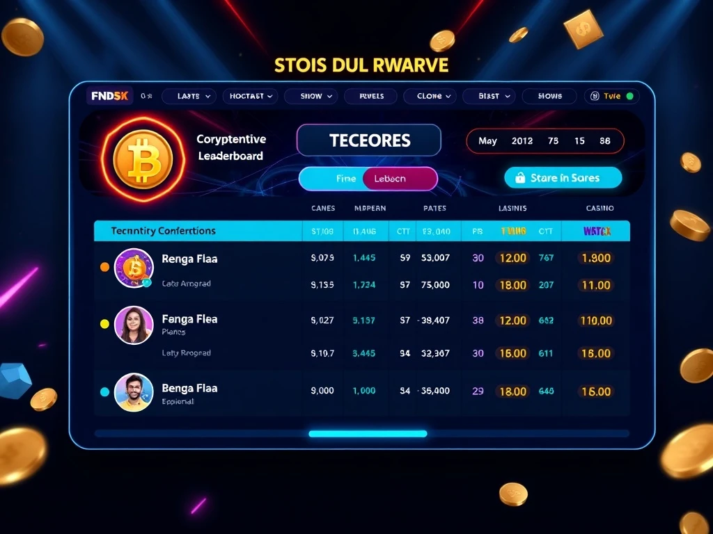 Spartans crypto casino leaderboard interface showing competitive gaming with cryptocurrency integration
