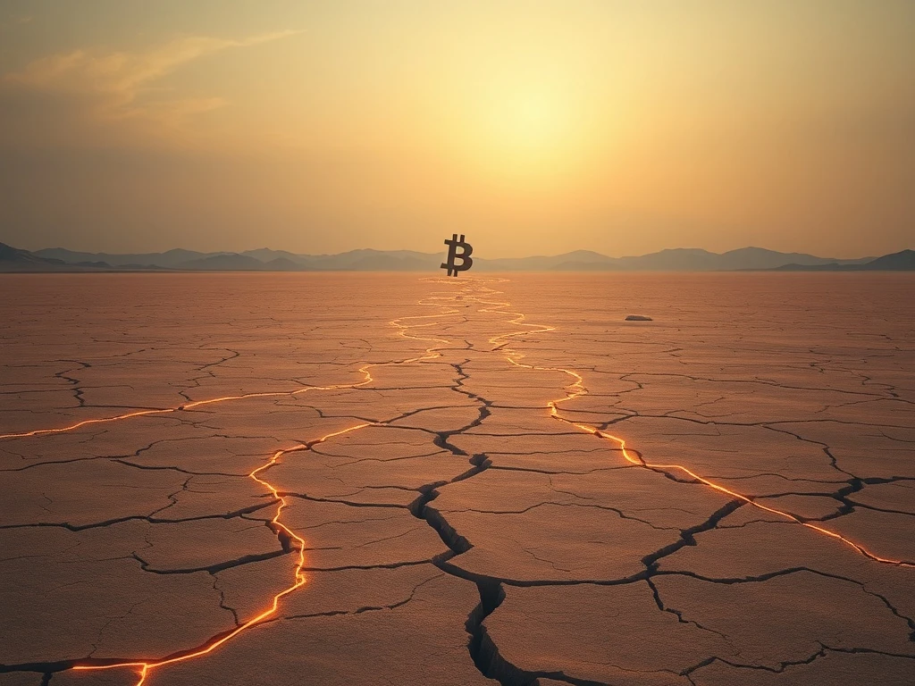 Spot crypto volumes plunge to 2024 lows, illustrating a severe market liquidity drought and weakened investor demand.