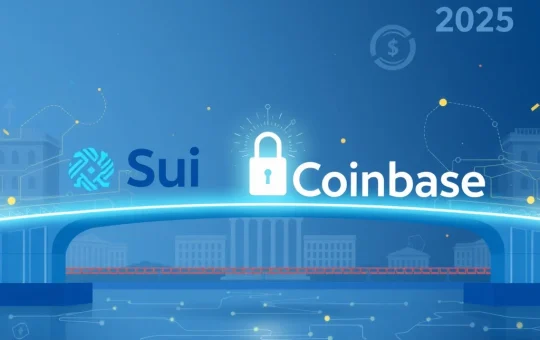 Sui and Coinbase partnership enables institutional cryptocurrency access and custody solutions