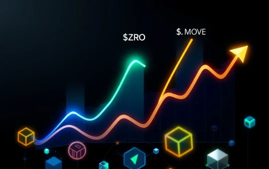 Weekly crypto investment volume analysis showing $SUI and $ZRO leading capital flows