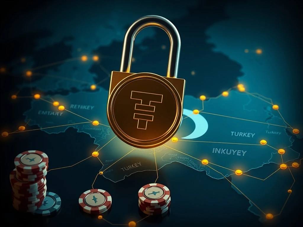 Tether freezes cryptocurrency in Turkey's illegal betting investigation showing blockchain law enforcement collaboration