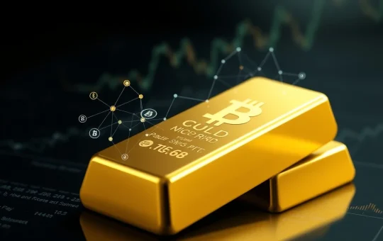 Tokenized gold market growth representing crypto risk strategy shift to stable assets