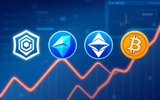 Analysis of top crypto to buy now showing BlockDAG, Stellar, Bitcoin Cash, and Chainlink potential