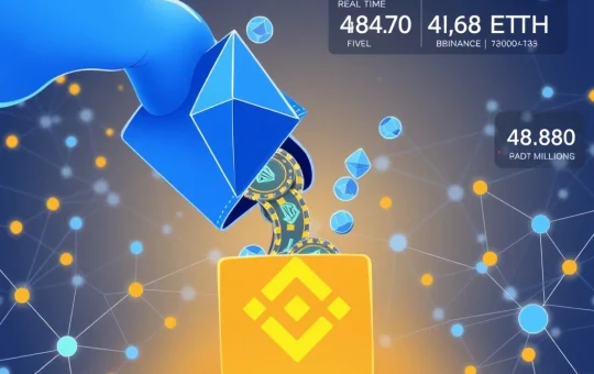 Trend Research deposits $816 million in Ethereum to Binance exchange showing major cryptocurrency transfer