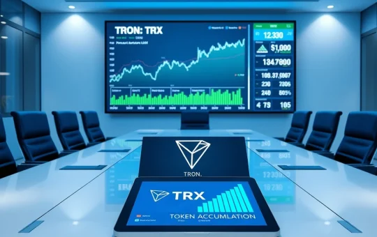 Tron Inc corporate strategy for TRX token accumulation and $1B treasury target analysis