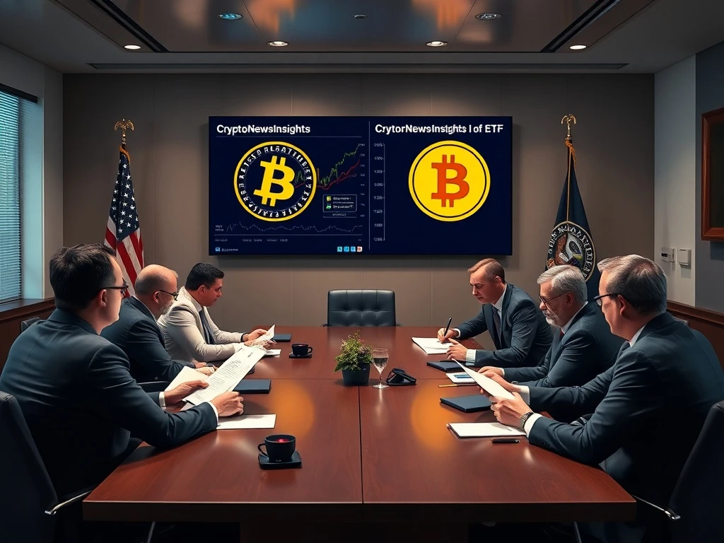 Trump Media Bitcoin and CryptoNewsInsights ETF refiling announcement with SEC regulatory process