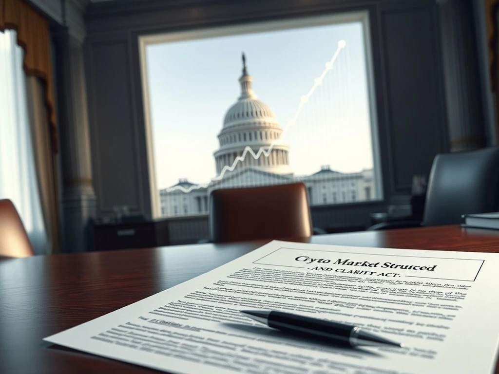 President Trump poised to sign the historic Crypto Market Structure Bill, establishing federal cryptocurrency rules.