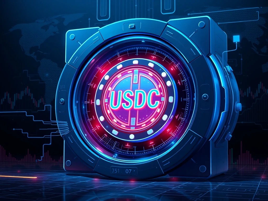 Massive 250 million USDC stablecoin minting event at the Circle Treasury for cryptocurrency market liquidity.