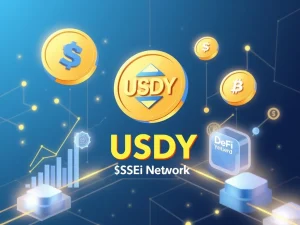USDY stablecoin integration with Sei Network blockchain providing DeFi yield opportunities