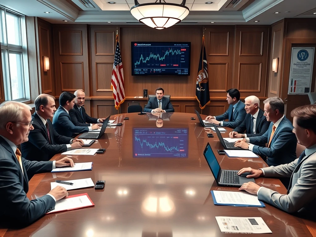 White House stablecoin yield regulation meeting with banking and cryptocurrency industry representatives
