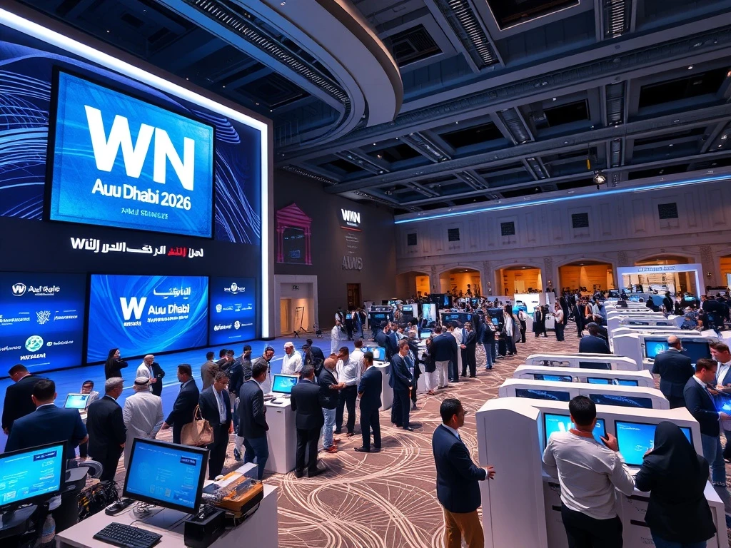 Global gaming industry leaders networking at the WN Abu Dhabi 2026 conference in the UAE.