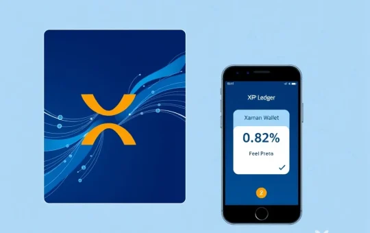 Illustration explaining the Xaman Wallet fee distinction for funding XRPL software infrastructure.