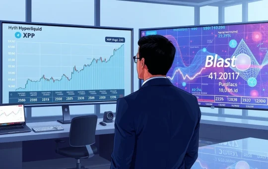 Contrasting AI cryptocurrency forecasts for XRP and Blast market analysis