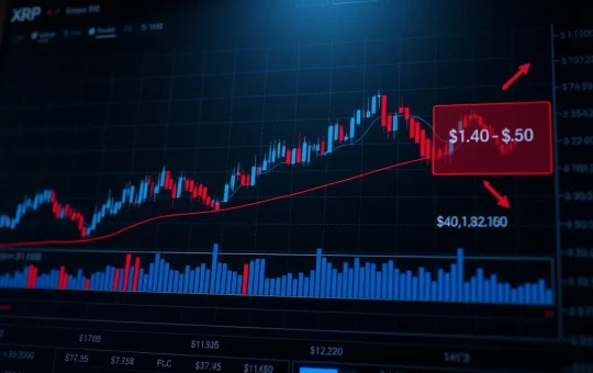 XRP price chart showing liquidity trap between $1.40 and $1.50 with weekend volume analysis