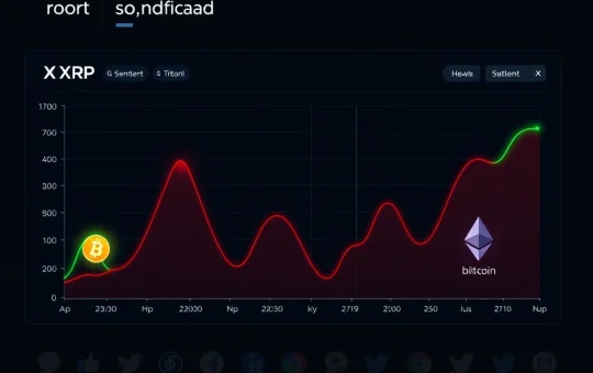 XRP shows positive trader sentiment while Bitcoin and Ethereum turn bearish in crypto market analysis