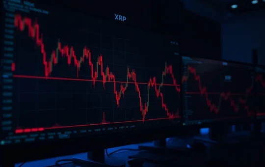 XRP price chart showing historic MACD signal triggering market alarm and technical analysis