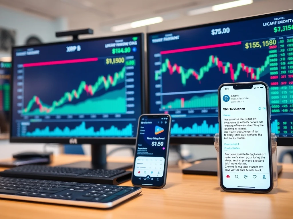 XRP price analysis showing resistance levels versus unrealistic social media predictions