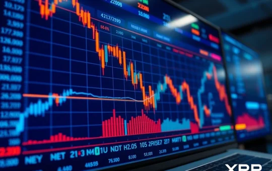 XRP cryptocurrency faces price decline risk as network activity metrics show significant reduction