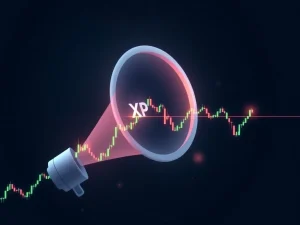 XRP price chart analysis showing megaphone pattern testing critical $1.50 support level