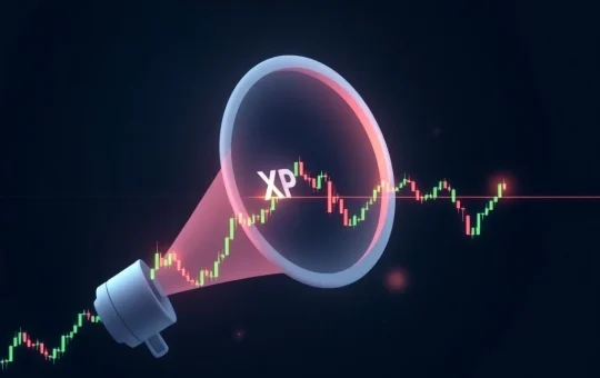 XRP price chart analysis showing megaphone pattern testing critical $1.50 support level