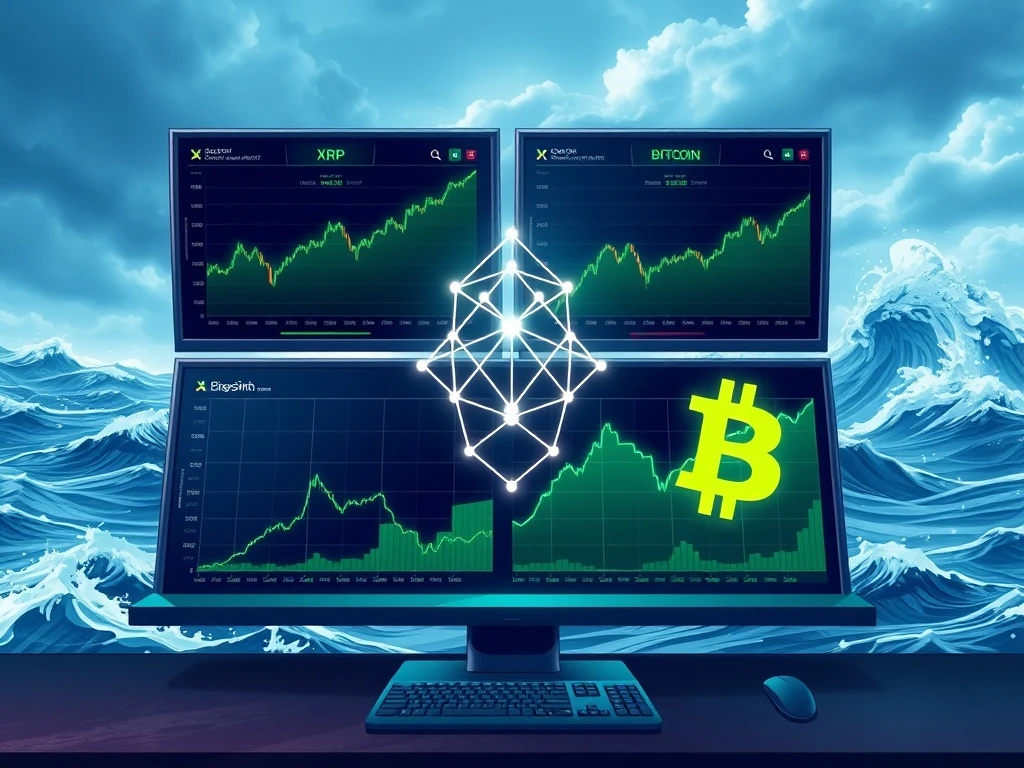 XRP price prediction analysis showing bullish trends alongside DeepSnitch AI technology in cryptocurrency markets