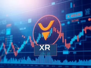 XRP price chart showing oversold RSI indicator during market reset phase