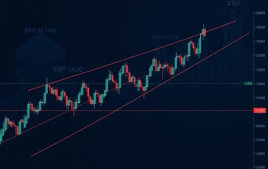 XRP technical analysis showing triangle pattern formation and potential breakout levels for cryptocurrency traders