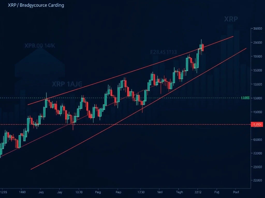 XRP technical analysis showing triangle pattern formation and potential breakout levels for cryptocurrency traders