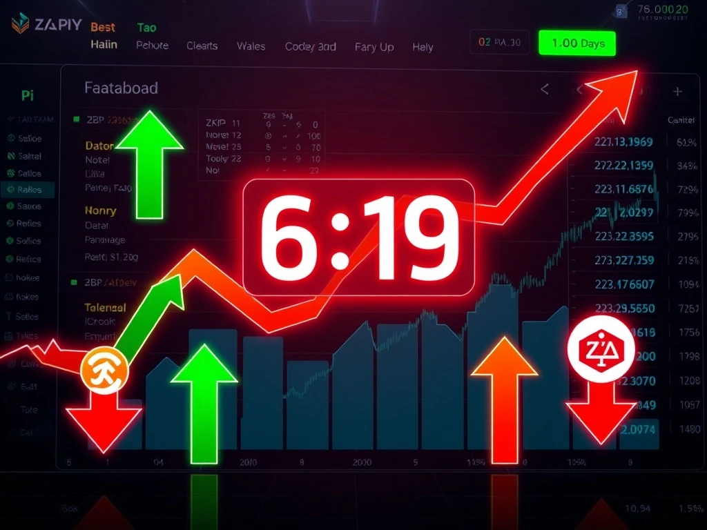 ZKP presale auction countdown with 6 days left as Pi Network and TAO cryptocurrency prices face market pressure