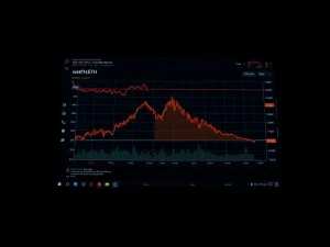 Aave protocol wstETH oracle glitch causing a sharp price drop on a financial dashboard.