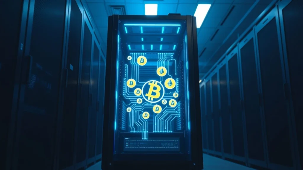 AI crypto agents managing digital currency flows within a decentralized finance system.