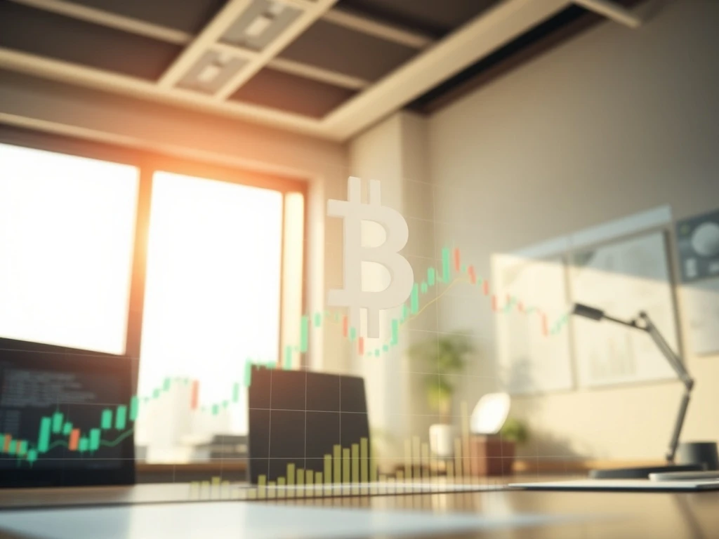 Financial chart with Bitcoin symbol illustrating Anthony Scaramucci's price prediction analysis.