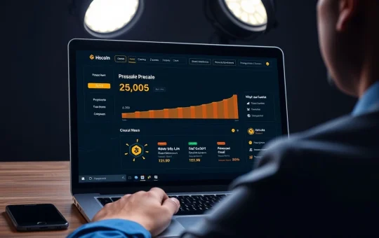 Professional view of a crypto presale dashboard for APEMARS token sale.