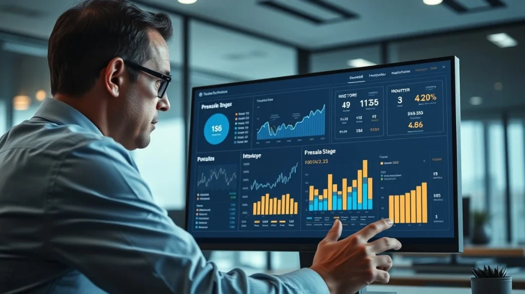 APEMARS Stage 12 presale token launch dashboard showing blockchain metrics