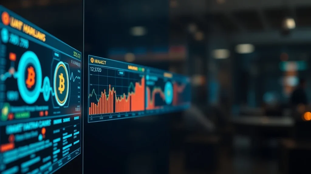 Digital interface showing blockchain token presale data and analytics for APEMARS project.