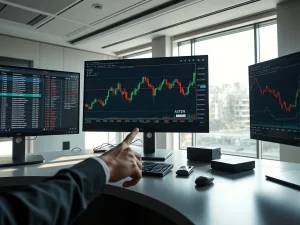 ASTER cryptocurrency Bollinger Bands volatility squeeze technical analysis chart showing narrowing bands and potential breakout pattern