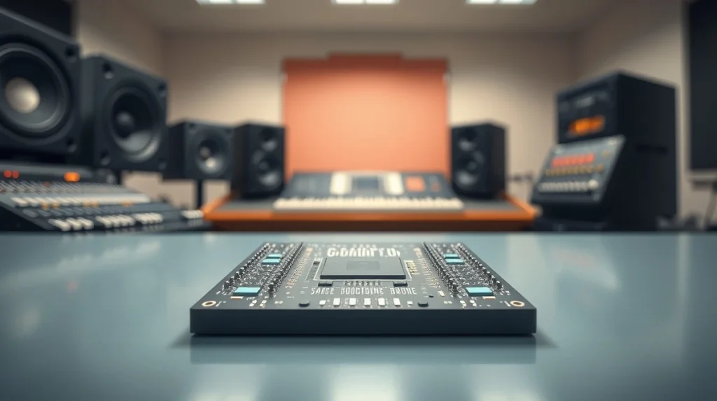 Semiconductor wafer representing audio and video IC market integration for high-fidelity technology applications.