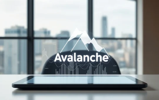 Avalanche blockchain price prediction analysis for 2026-2030 showing financial data visualization