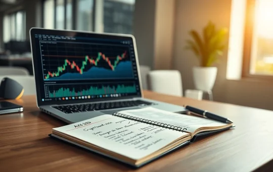 Analyst reviewing Axie Infinity AXS token technical charts on a computer screen.