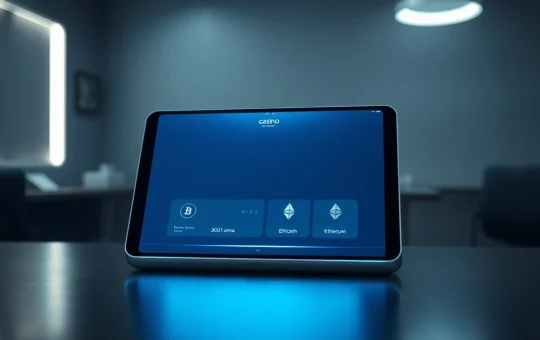 Secure cryptocurrency casino interface on a digital device for scaling net worth in 2026.
