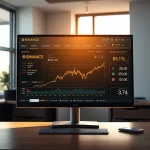 Binance exchange liquidity dashboard showing Bitcoin supply metrics and market depth charts in 2026.